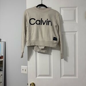 Calvin Klein Cream Performance Sweatshirt & Joggers